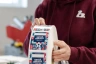 Vorbereitung der Rolle, aus der an der Verpackungslinie die Flowpacks entstehen